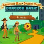 Adventure Man and Danger Dame Dungeon Dash Letters